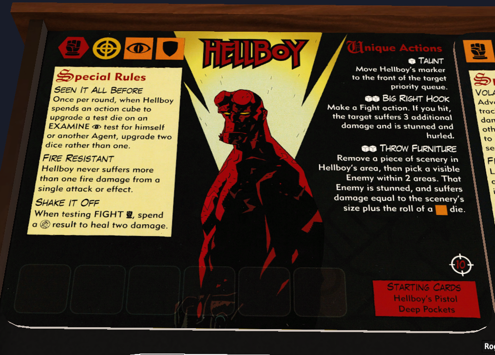hellboy character mat